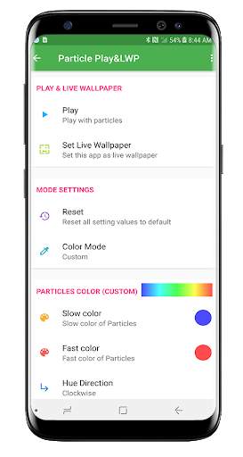 Particle Live Wallpaper n Play screenshot 1