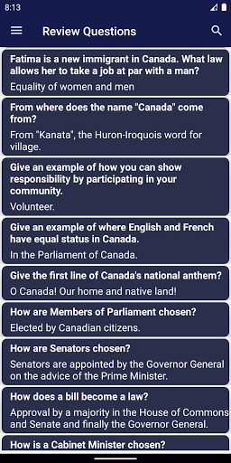 Canadian Citizenship Test 2021 скриншот 3