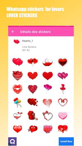 استيكرز حب و غرام Whatsapp screenshot 5