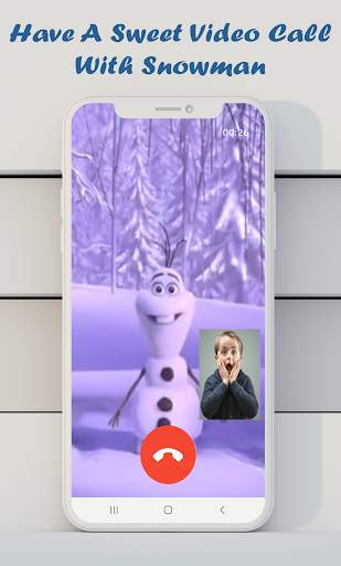 Video call chat snowman prank screenshot 2
