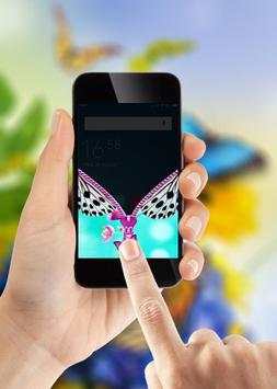 Butterfly Zipper Lock Screen screenshot 3