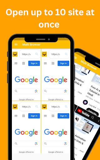 Multi Web Browser - Multi View screenshot 1