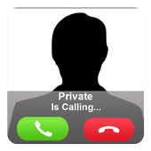 Fake phone call icon