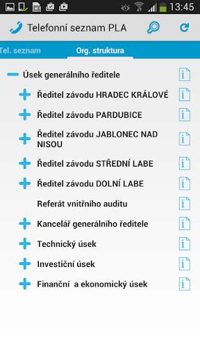 Telefonní seznam PLA screenshot 2