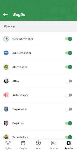 TorAlarm - Futbol skorları screenshot 8