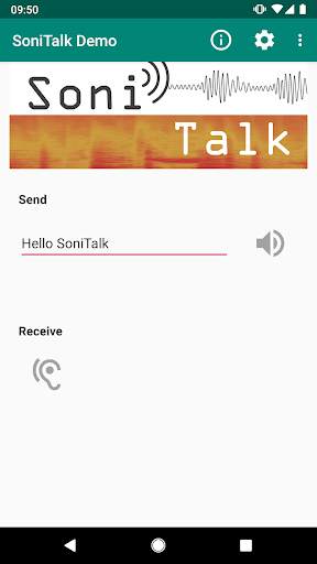 SoniTalk - Exchange Data Over (Ultra)Sound screenshot 1