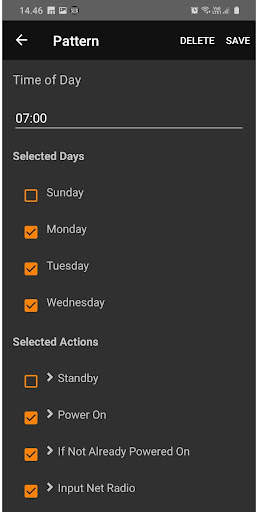 MusicCast Scheduler Lite screenshot 3