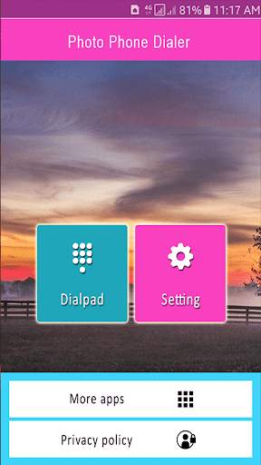 Photo Phone Keyboard Dialer screenshot 1