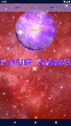 Space Clock Live Wallpaper screenshot 5