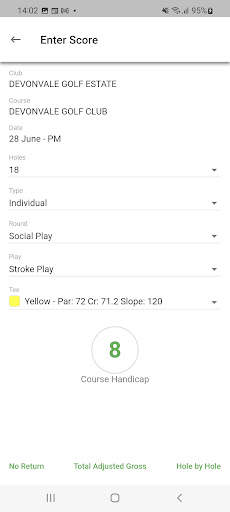 HNA Handicaps & Tournament App 4 تصوير الشاشة