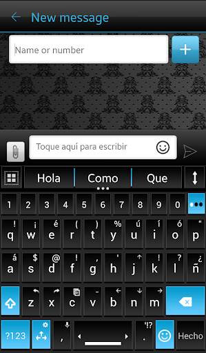 THEME AI TYPE  BLACK BLUE screenshot 1
