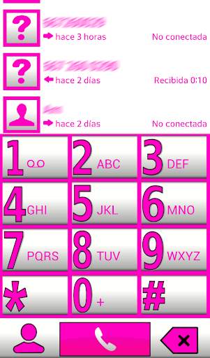 THEME BIG PINK WH FOR EXDIALER screenshot 2