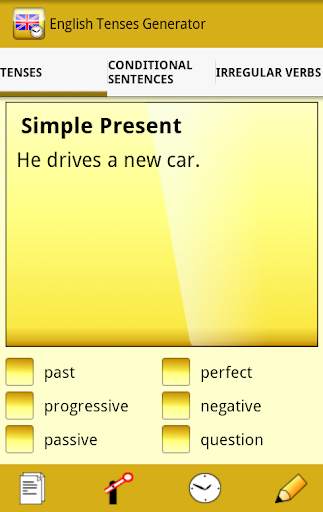 English Tenses Generator screenshot 1