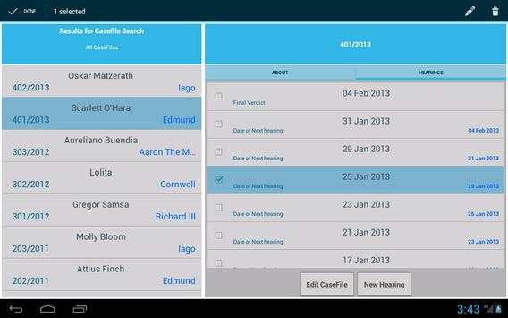 Dike trial: Calendar 4 Lawyers screenshot 8