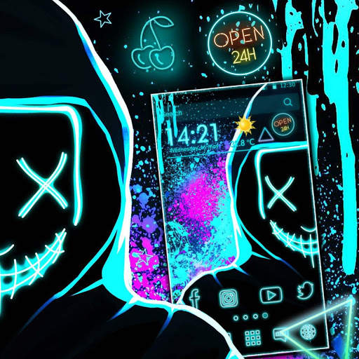 Graffiti, Mask Themes, Live Wallpaper screenshot 4