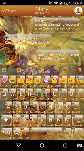 Masquerade Emoji Keyboard Skin screenshot 1