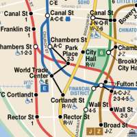 Map of NYC Subway - Offline MTA logo