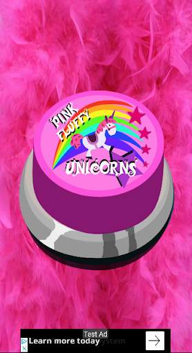 Pink fluffy unicorns dancing on rainbows button screenshot 1