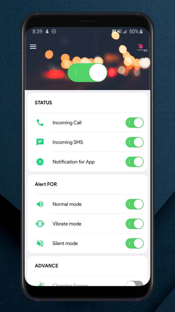Flash alert for all notification - Sms alert flash screenshot 2