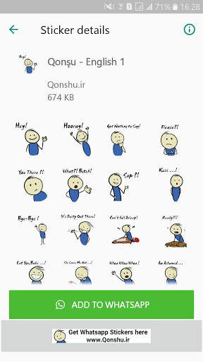 Qonshu international stickers for WhatsApp screenshot 2