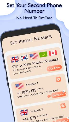 Free call : 2nd phone number & free private call screenshot 1