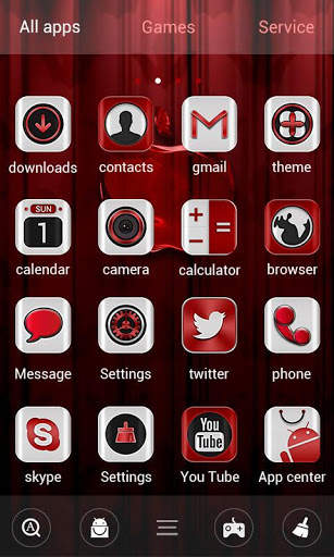 Red apple GO Launcher Theme screenshot 3