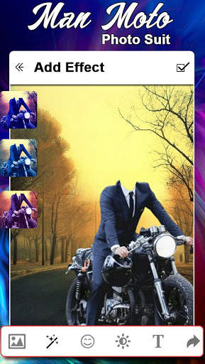 Man Moto Photo Suit screenshot 2