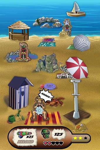 Zombies di pantai screenshot 1