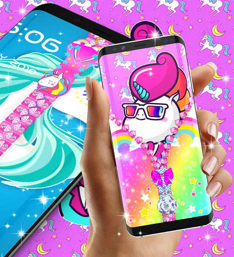 Unicorn zipper lock screen screenshot 3