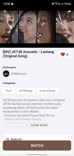 JKT48 Acoustic Fan App screenshot 5