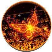 Motyw przewodni Burning Fire Butterfly on 9Apps