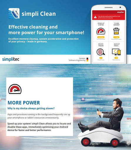 simpli Clean Mobile  - BOOSTER & CLEANER screenshot 1