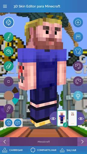 QB9 3D Skin Editor para Minecraft screenshot 1