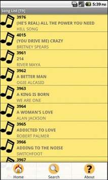Song List [T9] screenshot 2