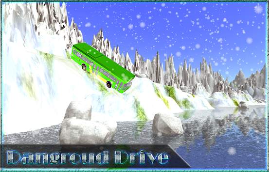 3D Snow Hill Bus drive screenshot 4