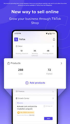 TikTok Shop Seller Center screenshot 1
