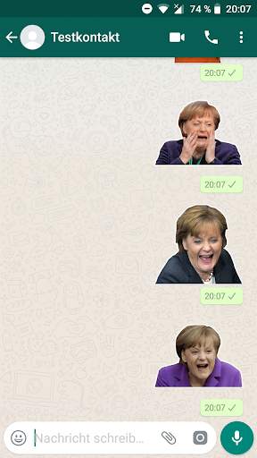Angela Merkel Sticker für WhatsApp (WAStickerApps) screenshot 4