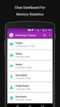 Memory Cleaner for WhatsApp screenshot 1