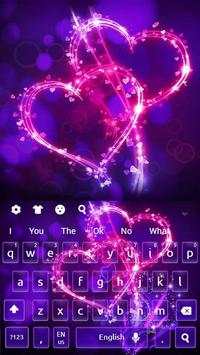 Purple Pink Love Keyboard screenshot 1