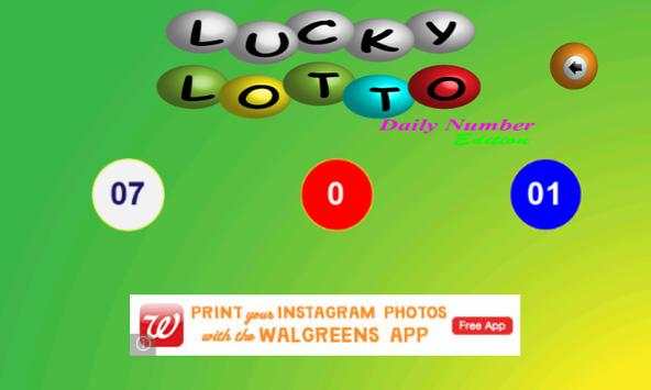 Lucky Lotto Daily Number screenshot 4