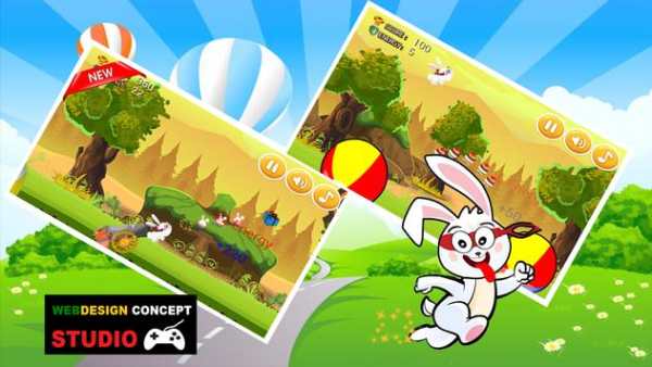 Bunny Ninja Jump 2017 screenshot 1