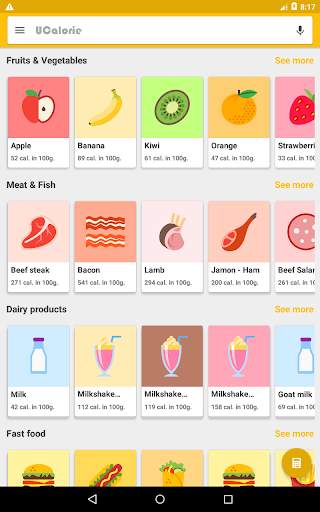 UCalorie - Free calories guide screenshot 6