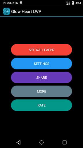 Glow Heart Live Wallpaper screenshot 1