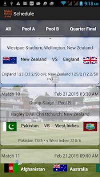 CricZ - Cricket World Cup 2015 screenshot 1
