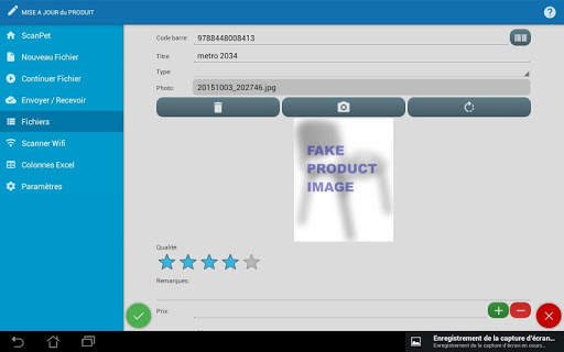SCANPET NEW - Inventaire   Codes barre screenshot 13