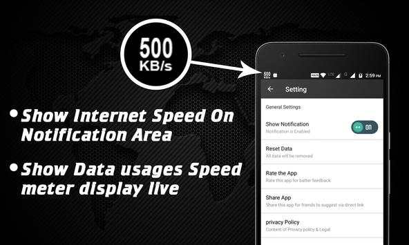 Internet Speed Meter screenshot 1