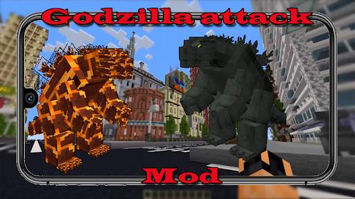 Godzilla attack Mod for Minecraft PE screenshot 1