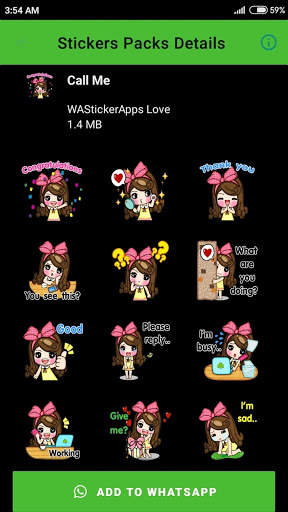 WAStickerApps Love Stickers For ❤️WhatsApp😍 screenshot 2