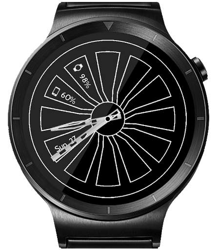 Mesh Turbine HD Watch Face & Clock Widget screenshot 18