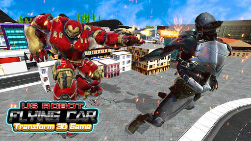US Robot Flying Car Tansform 3D Game screenshot 4